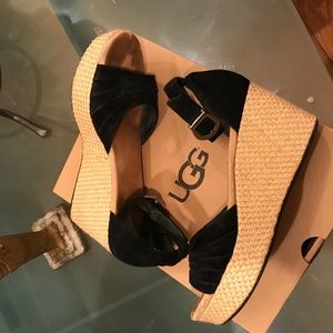 Ugg Black Wedges